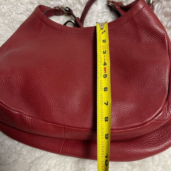 Cole Haan Red Leather Hobo Bag - Picture 12 of 13
